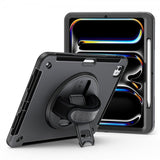 4smarts iPad Pro 13 (M4/M5) Deksel Rugged Etui Grip Svart