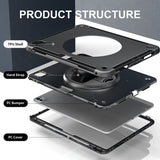 4smarts iPad Pro 13 (M4/M5) Deksel Rugged Etui Grip Svart