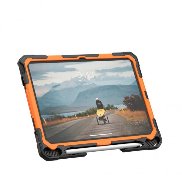 Urban Armor Gear (UAG) iPad 10.9 (gen 10)/iPad 11 (A16) Deksel Plasma Kickstand & Handstrap Oransje Svart