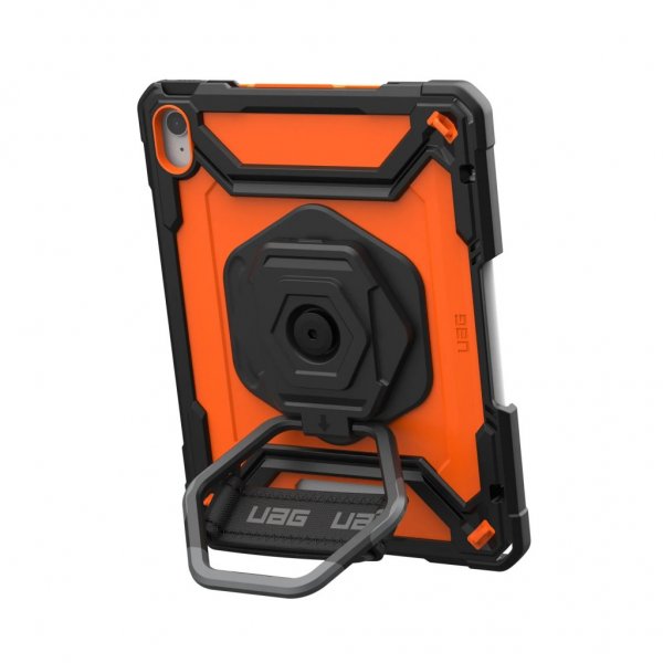 Urban Armor Gear (UAG) iPad 10.9 (gen 10)/iPad 11 (A16) Deksel Plasma Kickstand & Handstrap Oransje Svart