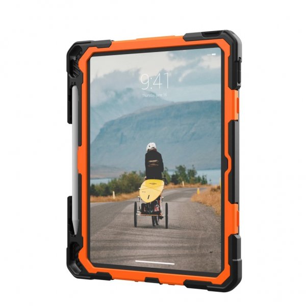 Urban Armor Gear (UAG) iPad 10.9 (gen 10)/iPad 11 (A16) Deksel Plasma Kickstand & Handstrap Oransje Svart