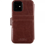 holdit iPhone 11 Etui Berlin Löstagbart Deksel Dark Brown