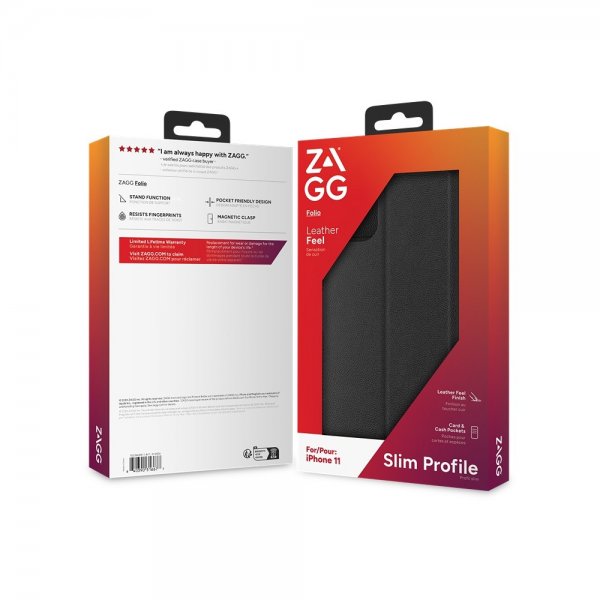 Zagg iPhone 11 Etui Folio Svart