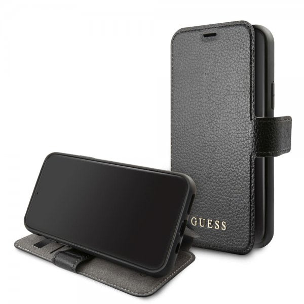 Guess iPhone 11 Etui Skinntekstur Svart