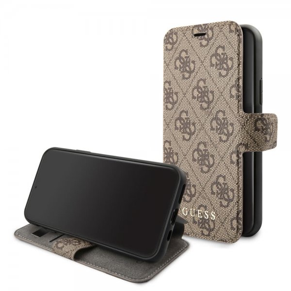 Guess iPhone 11 Etui Monogram Brun