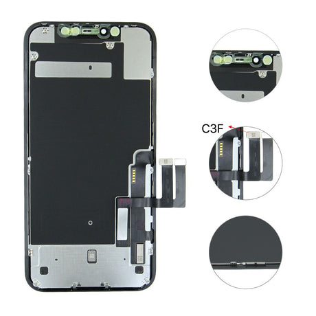 iPhone 11 LCD-skjerm, renovert – Svart