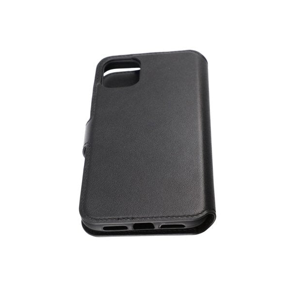 Rvelon iPhone 11 Etui Ekte Skinn Svart