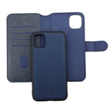 Rvelon iPhone 11 Etui Detachable Wallet Case Blå