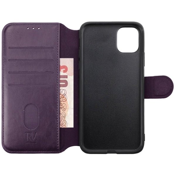 Rvelon iPhone 11 Etui 4 Kortlomme Lilla