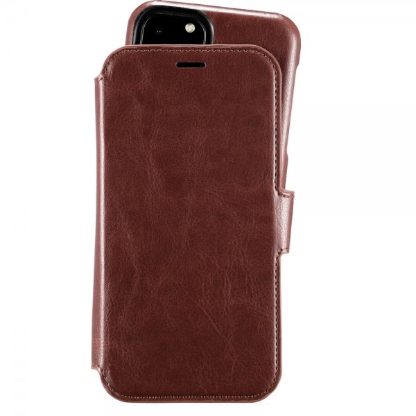 holdit iPhone 11 Pro Etui Berlin Löstagbart Deksel Mörkbrun
