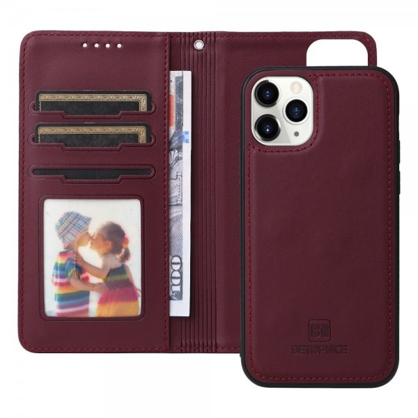 Betopnice iPhone 11 Pro Etui Avtagbart Deksel 005 Rød