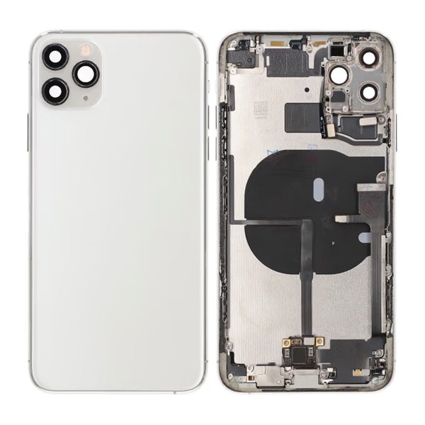 iPhone 11 Pro Max bakside med komplett ramme - hvit