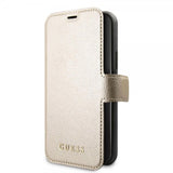 Guess iPhone 11 Pro Max Etui Skinntekstur Gull