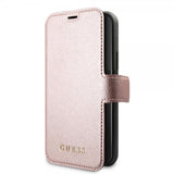 Guess iPhone 11 Pro Max Etui Skinntekstur Rosegull