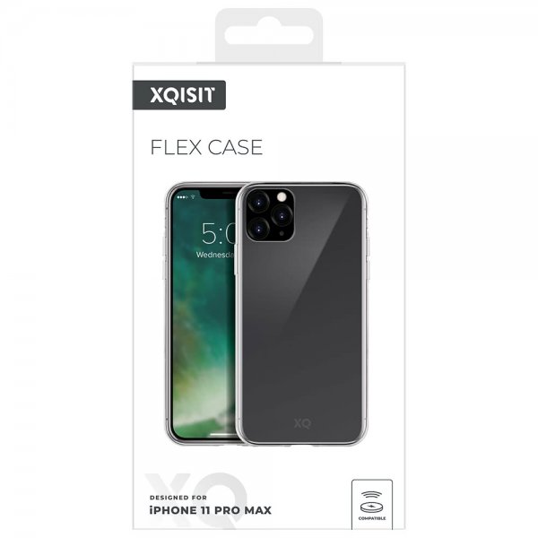 Xqisit iPhone 11 Pro Max Deksel Flex Case Transparent
