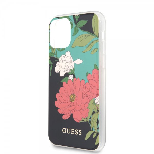 Guess iPhone 11 Pro Max Deksel Flower Edition N.1 Svart