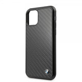 BMW iPhone 11 Pro Max Deksel Karbonfibertekstur Svart