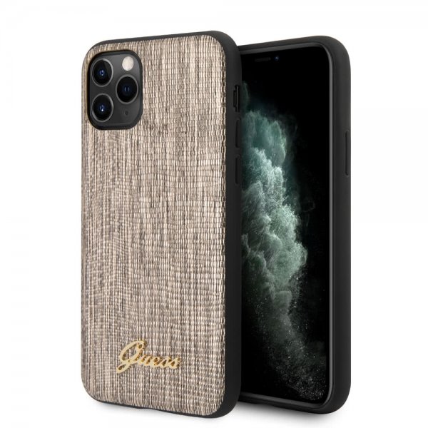 Guess iPhone 11 Pro Max Deksel Lizard Gull