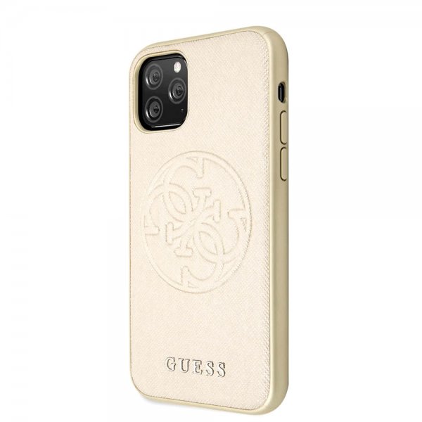 Guess iPhone 11 Pro Max Deksel Saffiano Cover Gull