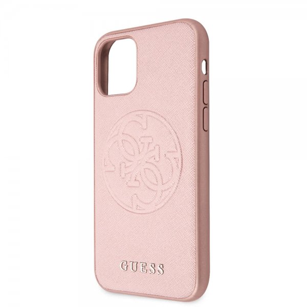 Guess iPhone 11 Pro Max Deksel Saffiano Cover Rosegull