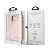 Guess iPhone 11 Pro Max Deksel Saffiano Cover Rosegull