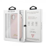 Guess iPhone 11 Pro Max Deksel Silikoni Cover Vintage Rosa