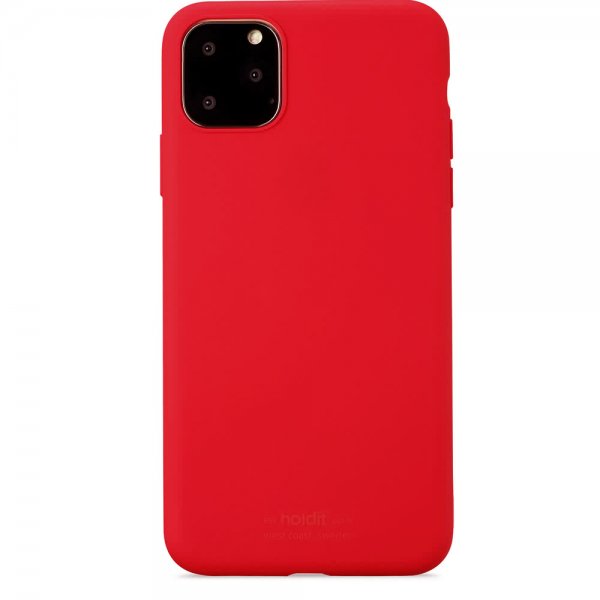 holdit iPhone 11 Pro Max Deksel Silikon Ruby Red
