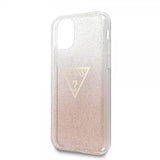 Guess iPhone 11 Pro Max Deksel Solid Glitter Cover Rosa