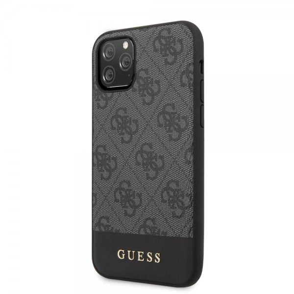 Guess iPhone 11 Pro Max Deksel Stripe Cover Grå