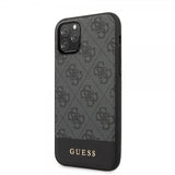 Guess iPhone 11 Pro Max Deksel Stripe Cover Grå