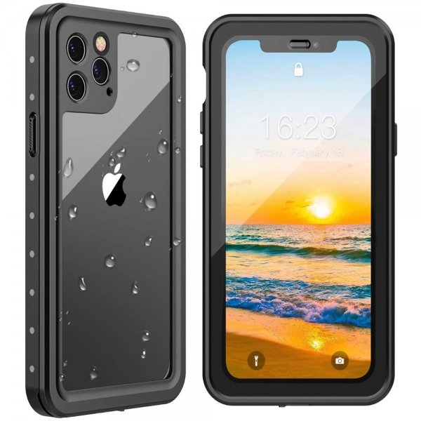 Redpepper iPhone 11 Pro Max Deksel Vanntett IP68 Svart