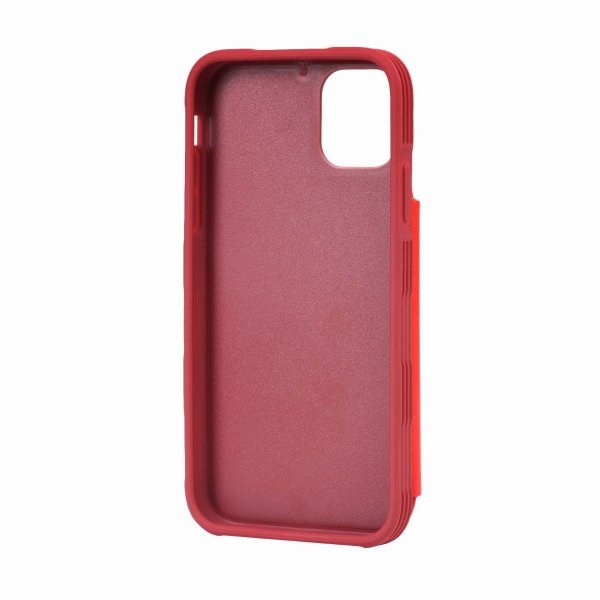 iPhone 11 Pro Max Deksel Utbrettbar Kortlomme Rød