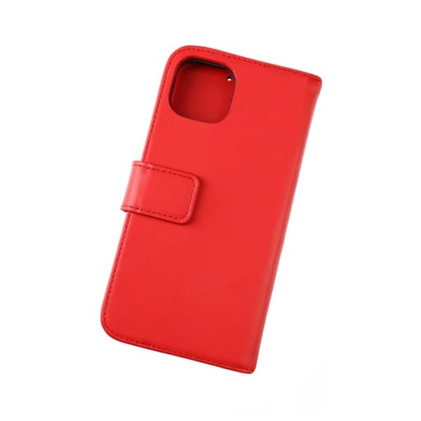 Rvelon iPhone 11 Pro Etui Ekte Skinn Rød
