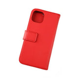 Rvelon iPhone 11 Pro Etui Ekte Skinn Rød