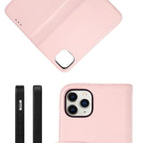 Rvelon iPhone 11 Pro Etui Ekte Skinn Rosa