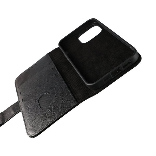 Rvelon iPhone 11 Pro Etui Ekte Skinn Svart