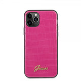 Guess iPhone 11 Pro Deksel Croco Rosa