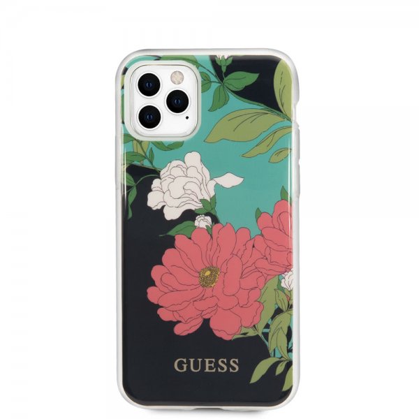 Guess iPhone 11 Pro Deksel Flower Edition N.1 Svart