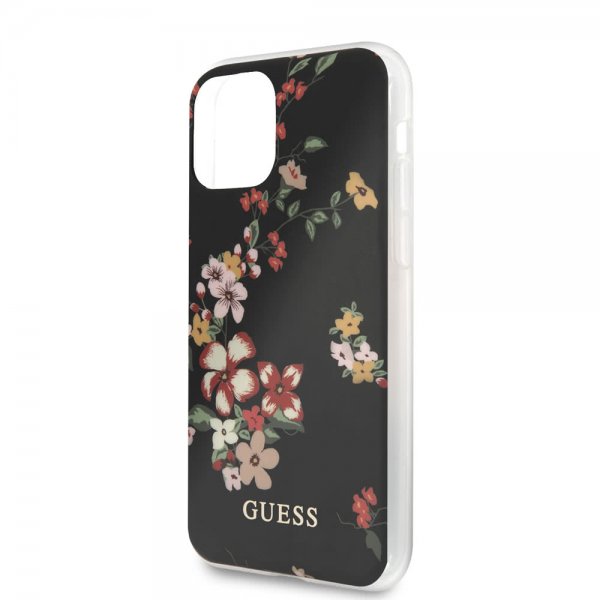 Guess iPhone 11 Pro Deksel Flower Edition N.4 Svart