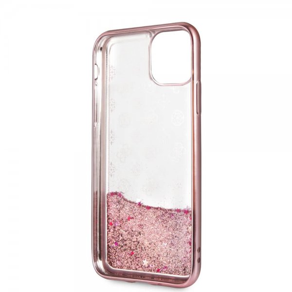 Guess iPhone 11 Pro Deksel Glitter Cover Rosegull