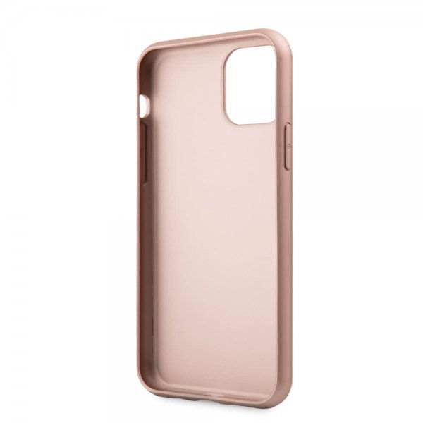 Guess iPhone 11 Pro Deksel Skinntekstur Rosegull