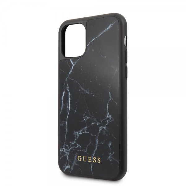 Guess iPhone 11 Pro Deksel Marble Cover Svart