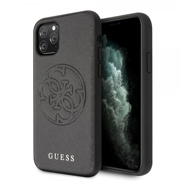 Guess iPhone 11 Pro Deksel Saffiano Cover Svart