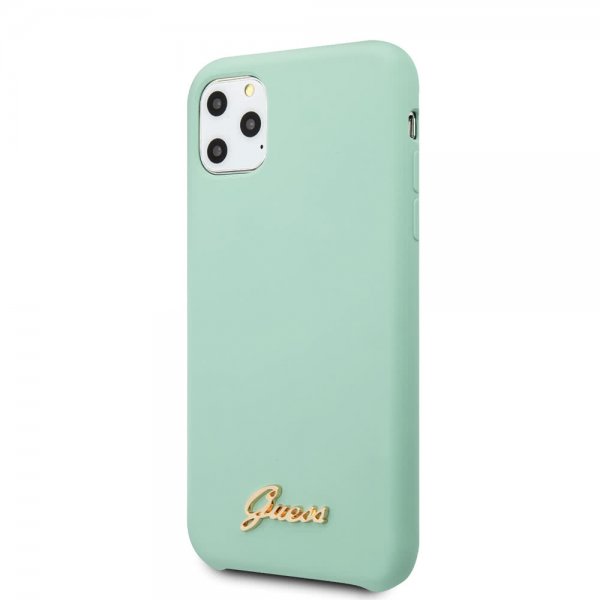 Guess iPhone 11 Pro Deksel Silikoni Cover Vintage Grønn