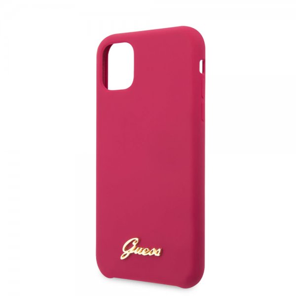 Guess iPhone 11 Pro Deksel Silikoni Cover Vintage Rød