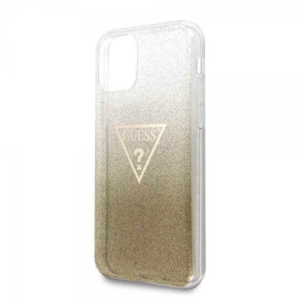 Guess iPhone 11 Pro Deksel Solid Glitter Cover Gull