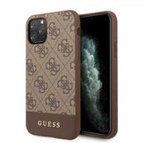 Guess iPhone 11 Pro Deksel Stripe Cover Brun