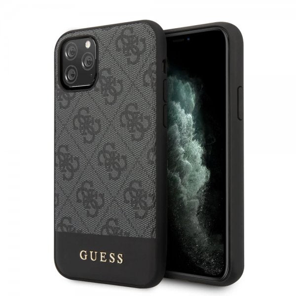 Guess iPhone 11 Pro Deksel Stripe Cover Grå