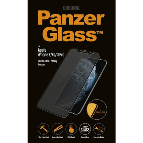 PanzerGlass iPhone X/Xs/11 Pro Skjermbeskytter CaseFriendly Privacy