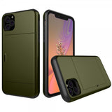 iPhone 11 Deksel Card Slide Grønn